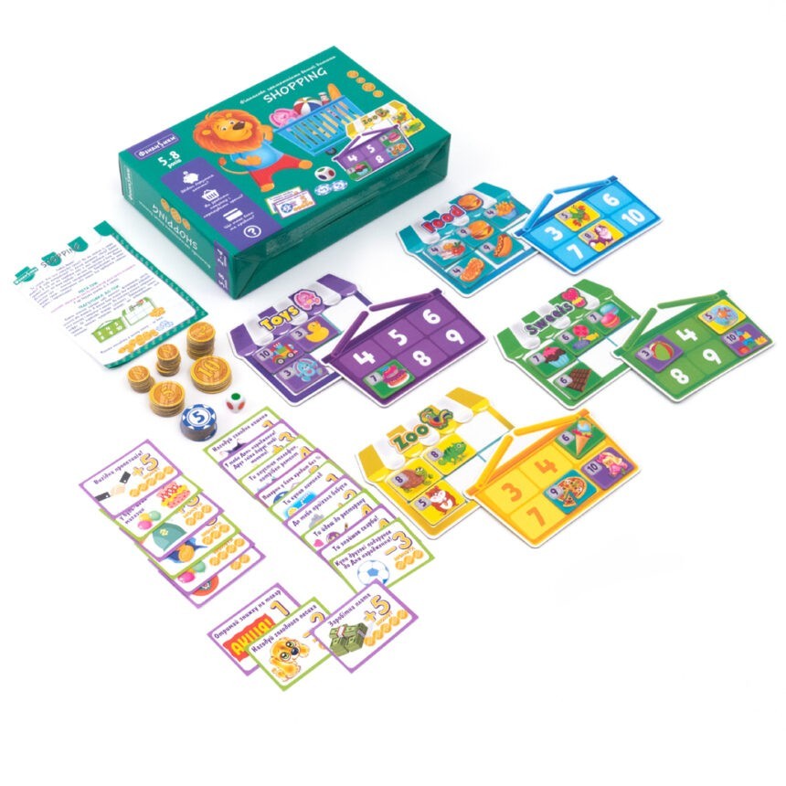 Настольная игра Шоппинг (Play Shopping), бренду Vladi Toys, для 2-4 гравців, час гри < 30мин. - 2 - KUBIX 
