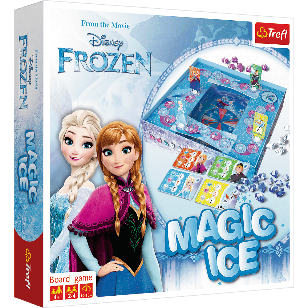 Настільна гра Магія Льоду. Крижане серце (Frozen: Magic Ice), бренду Trefl, для 2-4 гравців, час гри < 30хв. - KUBIX