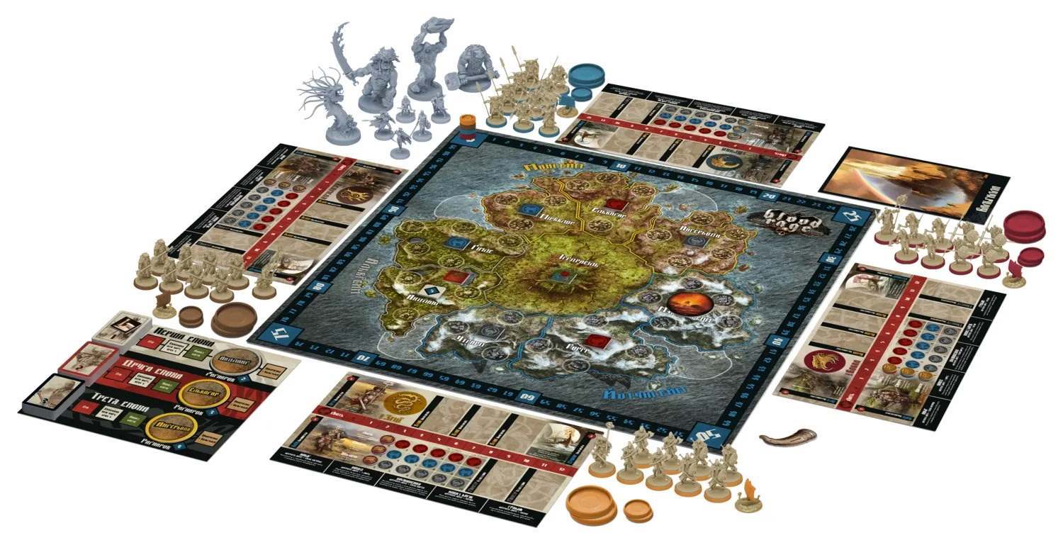 Настільна гра Лють крові (Blood Rage), бренду Geekach Games, для 2-4 гравців, час гри > 60хв. - 3 - KUBIX 