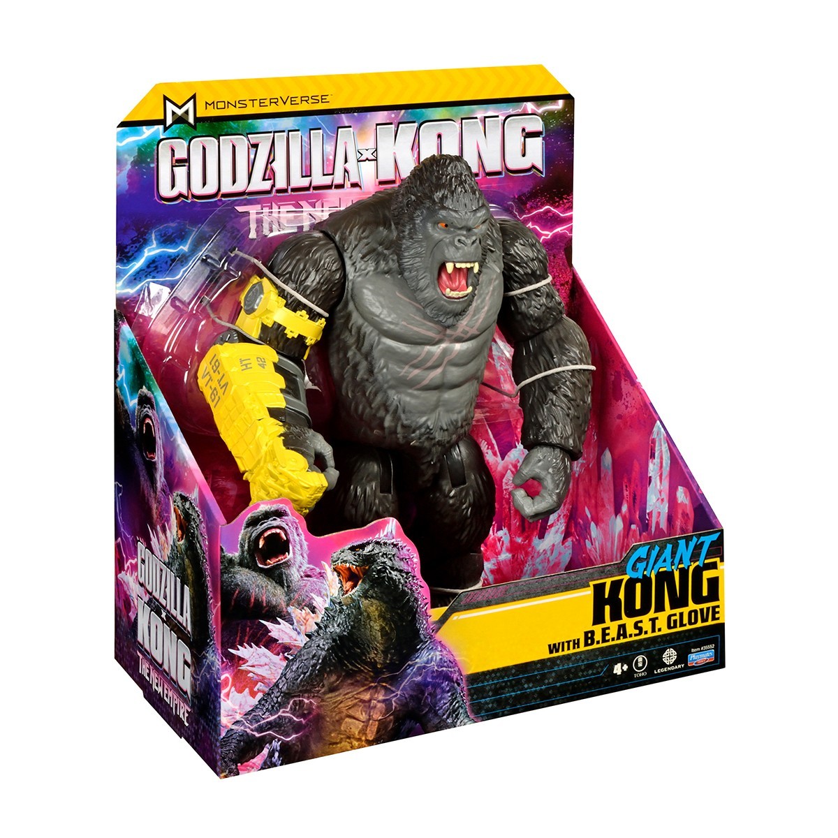 Фігурка GODZILLA X KONG – КОНГ ГІГАНТ ЗІ СТАЛЕВОЮ ЛАПОЮ (28 cm), бренду Godzilla vs. Kong - 4 - KUBIX 