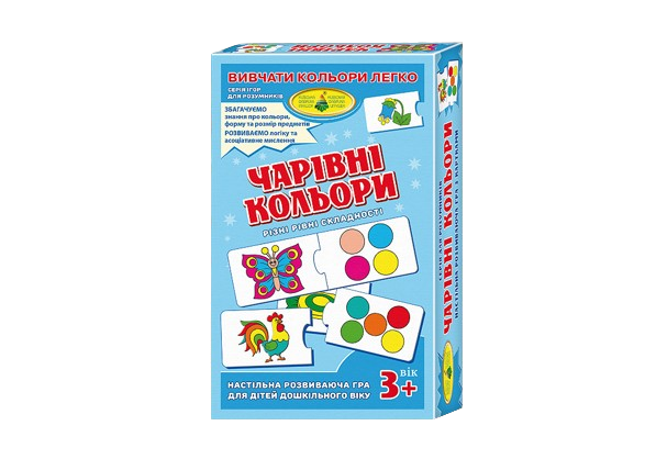 Настільна гра Чарівні кольори, бренду Київська фабрика іграшок, для 1-2 гравців - KUBIX