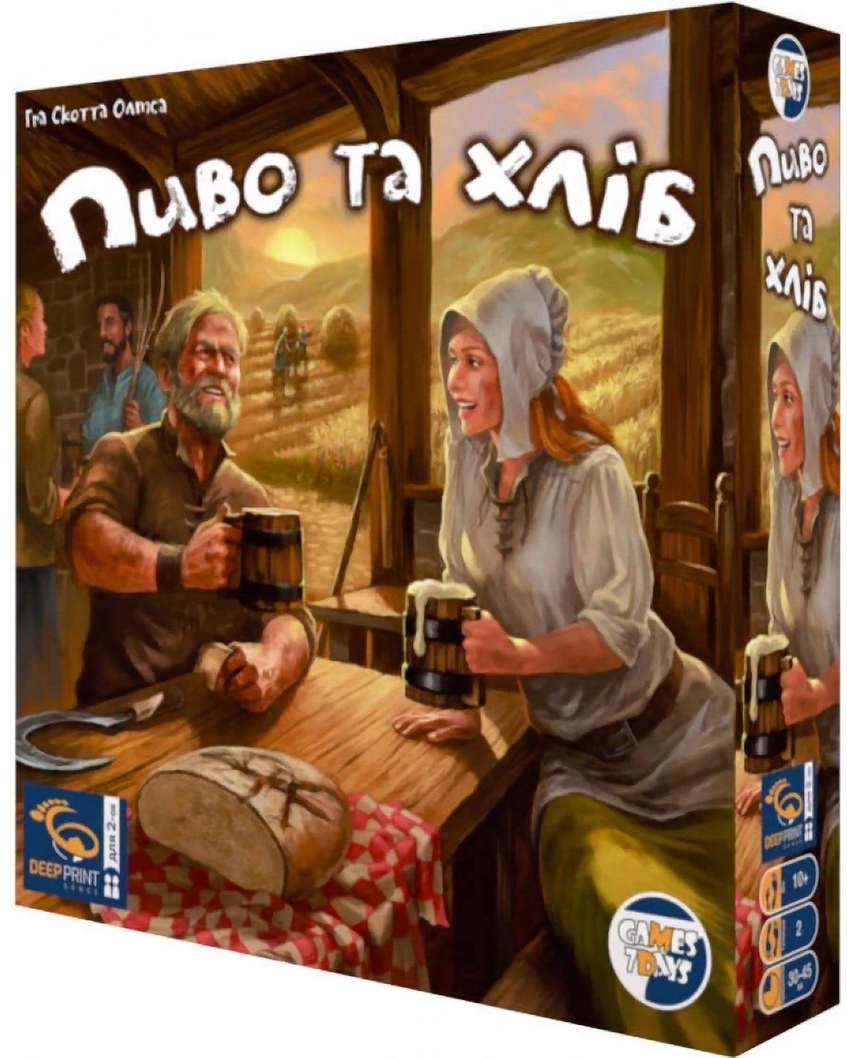 Настільна гра Пиво та хліб (Beer & Bread), бренду Games 7Days, для 2-2 гравців, час гри < 30хв. - KUBIX