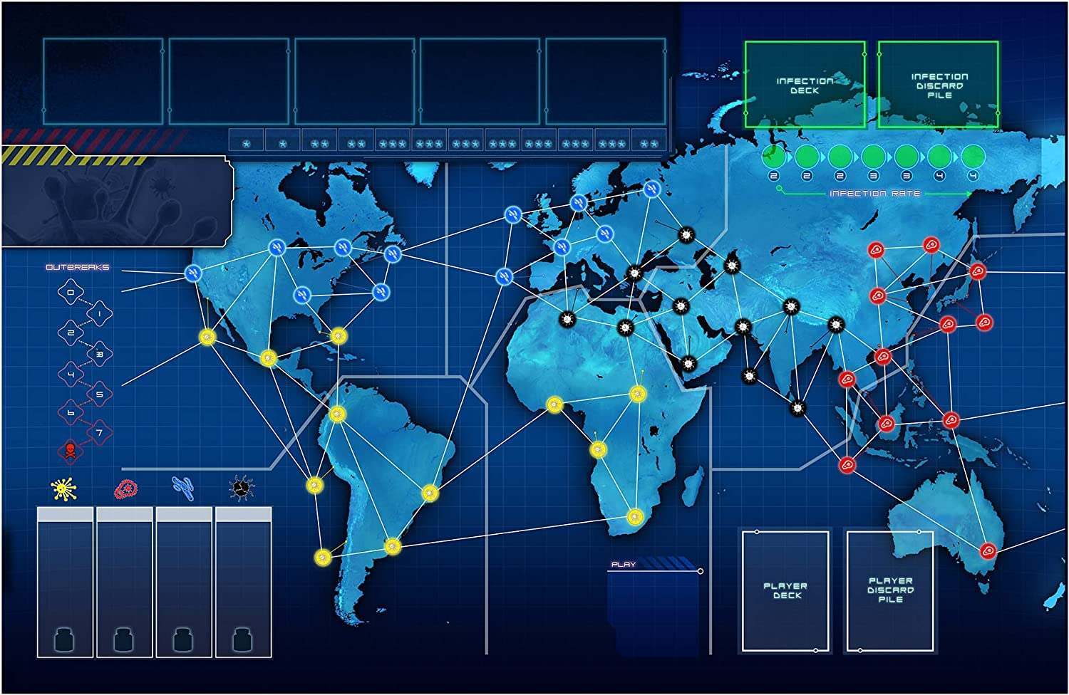 Настільна гра Пандемія. Спадщина. Сезон 1 (червона коробка) (Pandemic Legacy: Season 1), бренду Ігромаг, для 2-4 гравців, час гри < 60хв. - 5 - KUBIX 