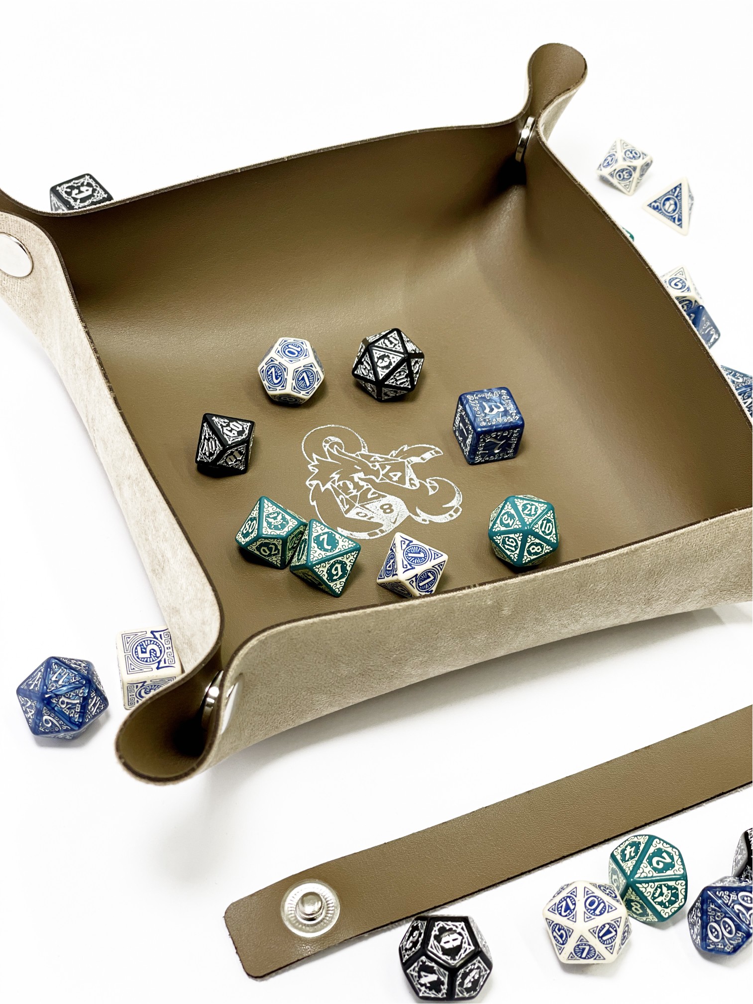 Лоток для кубиків Дракон коричневий Dice Tray, бренду Планета Ігор - 2 - KUBIX 