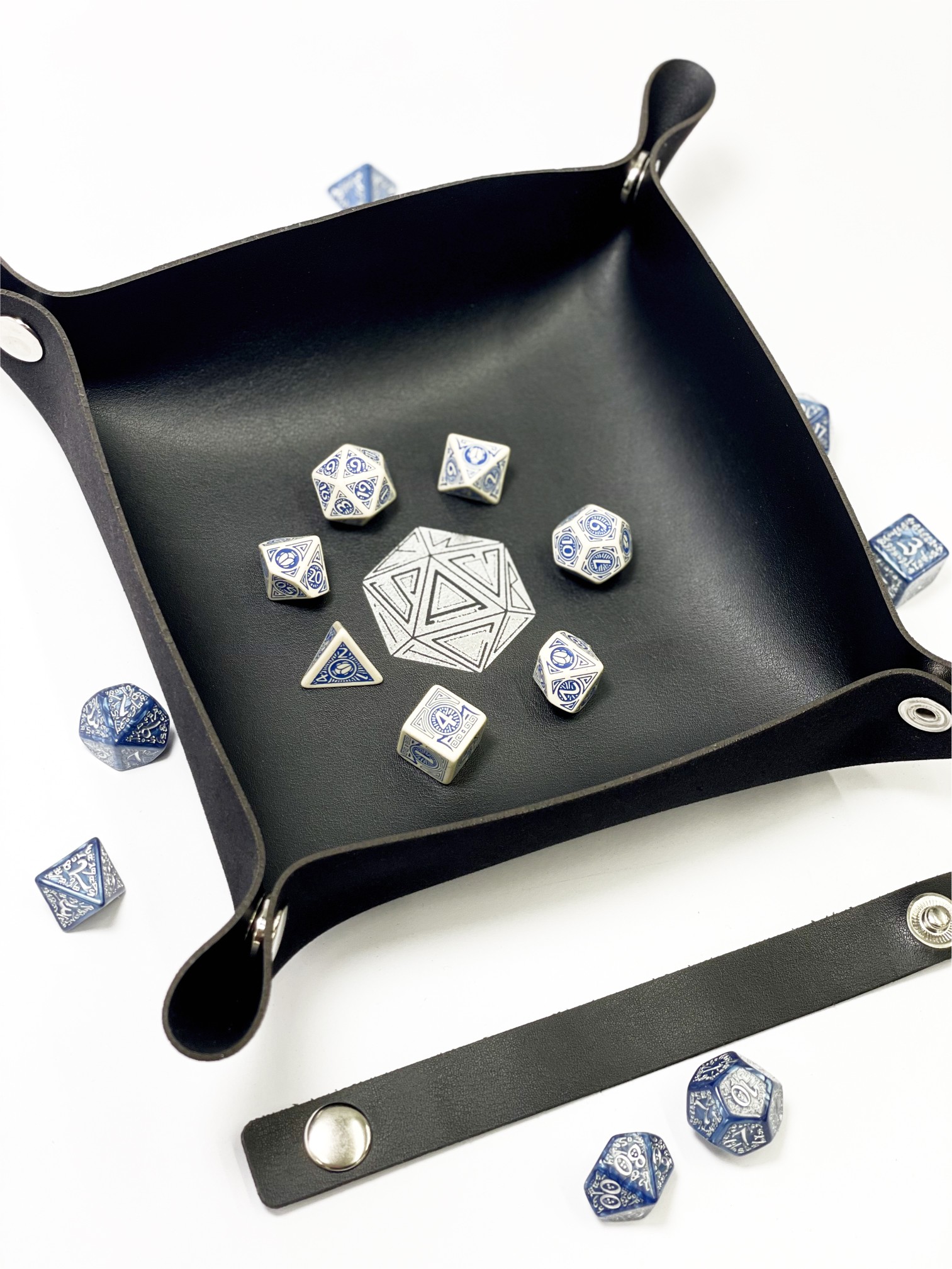 Лоток для кубиків D20 чорний Dice Tray, бренду Планета Ігор - 9 - KUBIX 