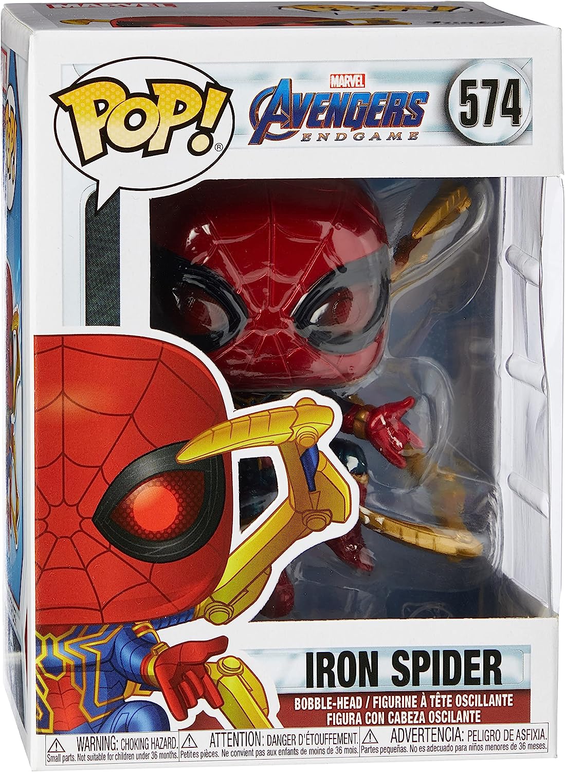 Ігрова фігурка FUNKO POP! Людина-Павук з нанорукавичкою (Iron Spider) Marvel. Avengers Endgame #574, бренду Funko - 2 - KUBIX 