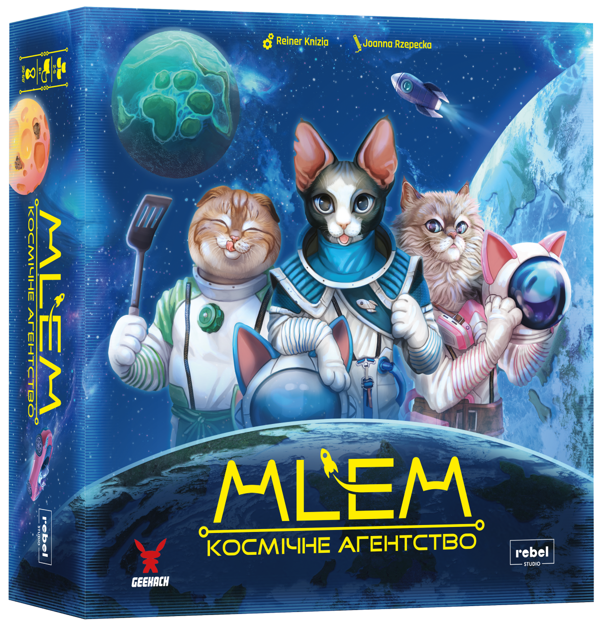 Настольная гарь MLEM. Космическое агентство (MLEM: Space Agency), бренду Geekach Games, для 2-5 гравців, час гри < 30мин. - KUBIX