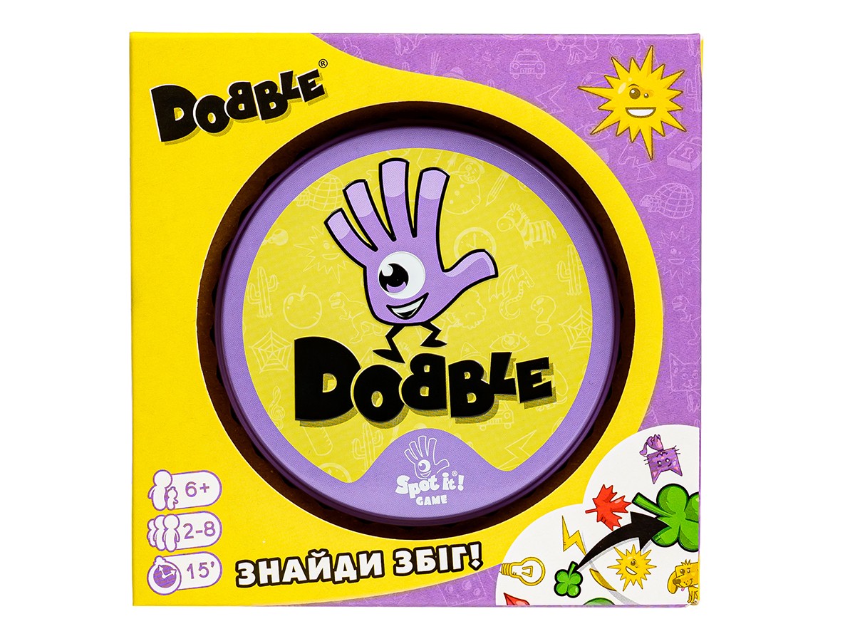 Настольная игра Dobble (Доббл), бренду Игромаг, для 2-8 гравців, час гри < 30мин. - 5 - KUBIX 