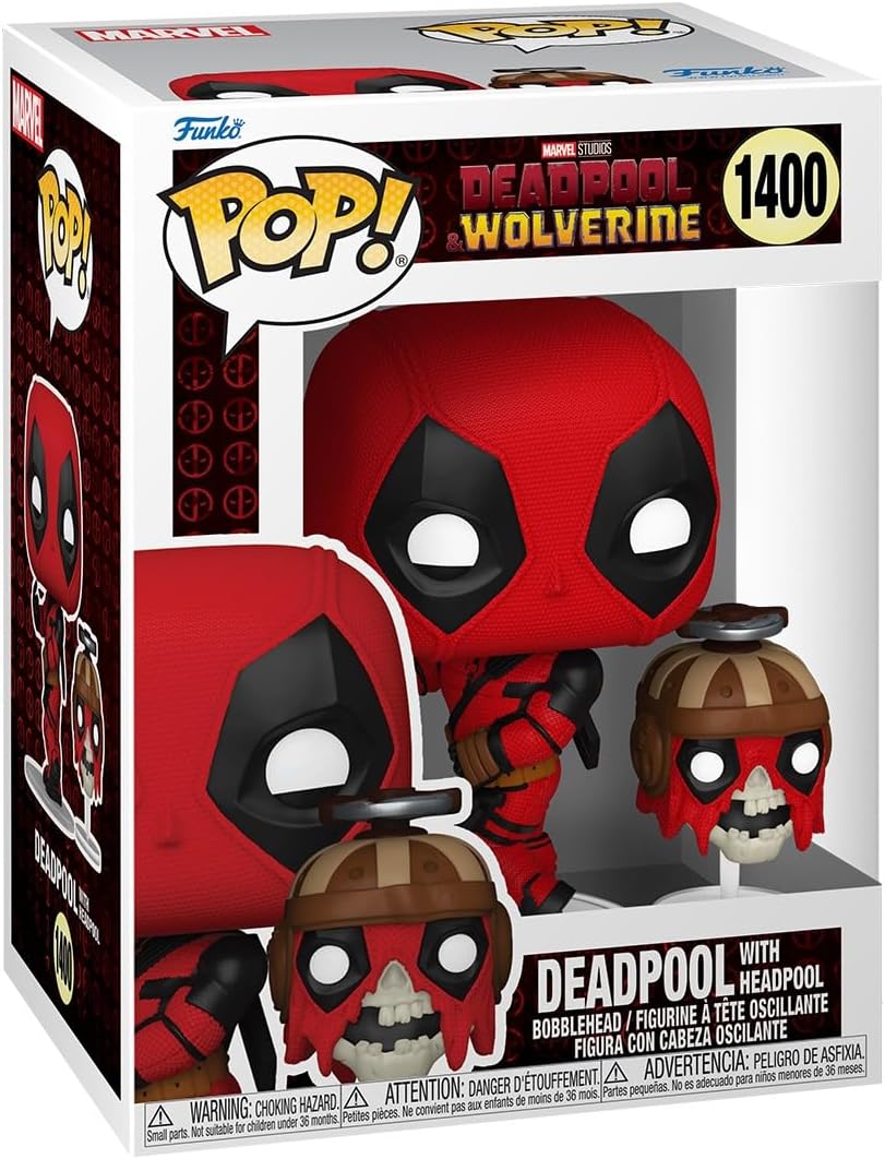 Ігрова фігурка FUNKO POP! Дедпул з Хедпулом Deadpool & Wolverine(Deadpool & Wolverine) Marvel #1400, бренду Funko - 3 - KUBIX 