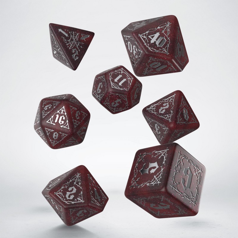 Набір кубиків Bloodsucker Scarlet Dice Set (7), бренду Q-Workshop - 2 - KUBIX 