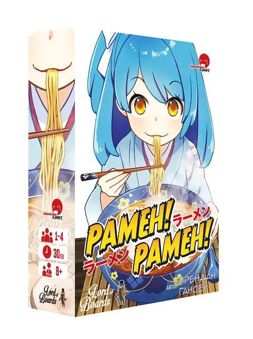 Настольная игра Рамен! Ремень! (Ramen! Ramen!), бренду Lord of Boards, для 1-4 гравців, час гри < 30мин. - KUBIX