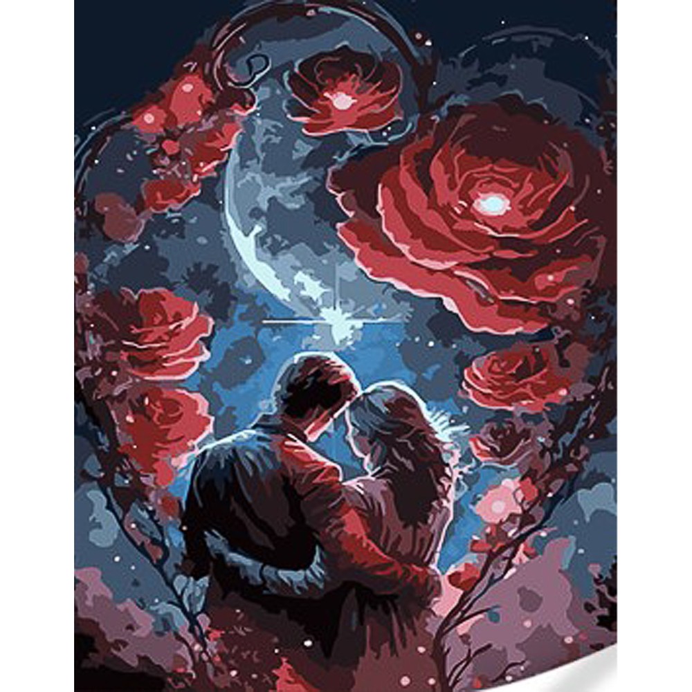 Картина за номерами Романтика при зірках (30х40 см), бренду Strateg - KUBIX