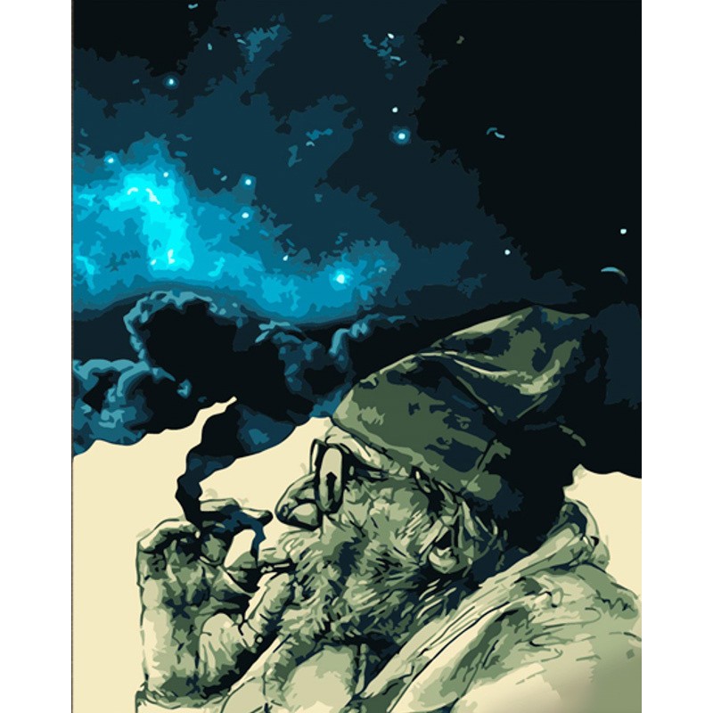Картина по номерам Звездный дым (40х50 см), бренду Strateg - KUBIX