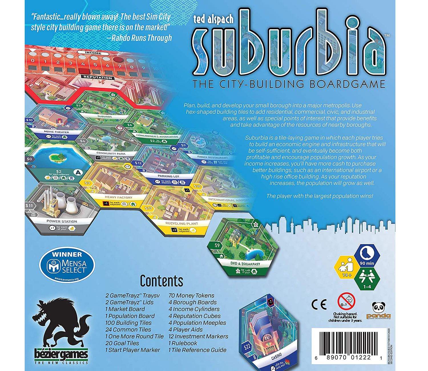 Настольная игра Suburbia 2nd Edition (Субурбия 2-е издание) (EN), для 1-4 гравців, час гри < 60мин. - 2 - KUBIX 