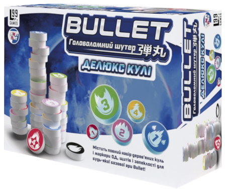 Настільна гра Bullet. Делюкс кулі (Bullet: Deluxe Bullets), бренду Games 7Days, для 1-4 гравців, час гри < 30хв. - KUBIX