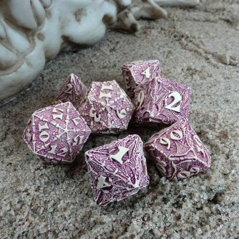 Набор кубиков Dracopolis: Yucatan Featherwing Dice Set (7), бренду Q-Workshop - 2 - KUBIX 