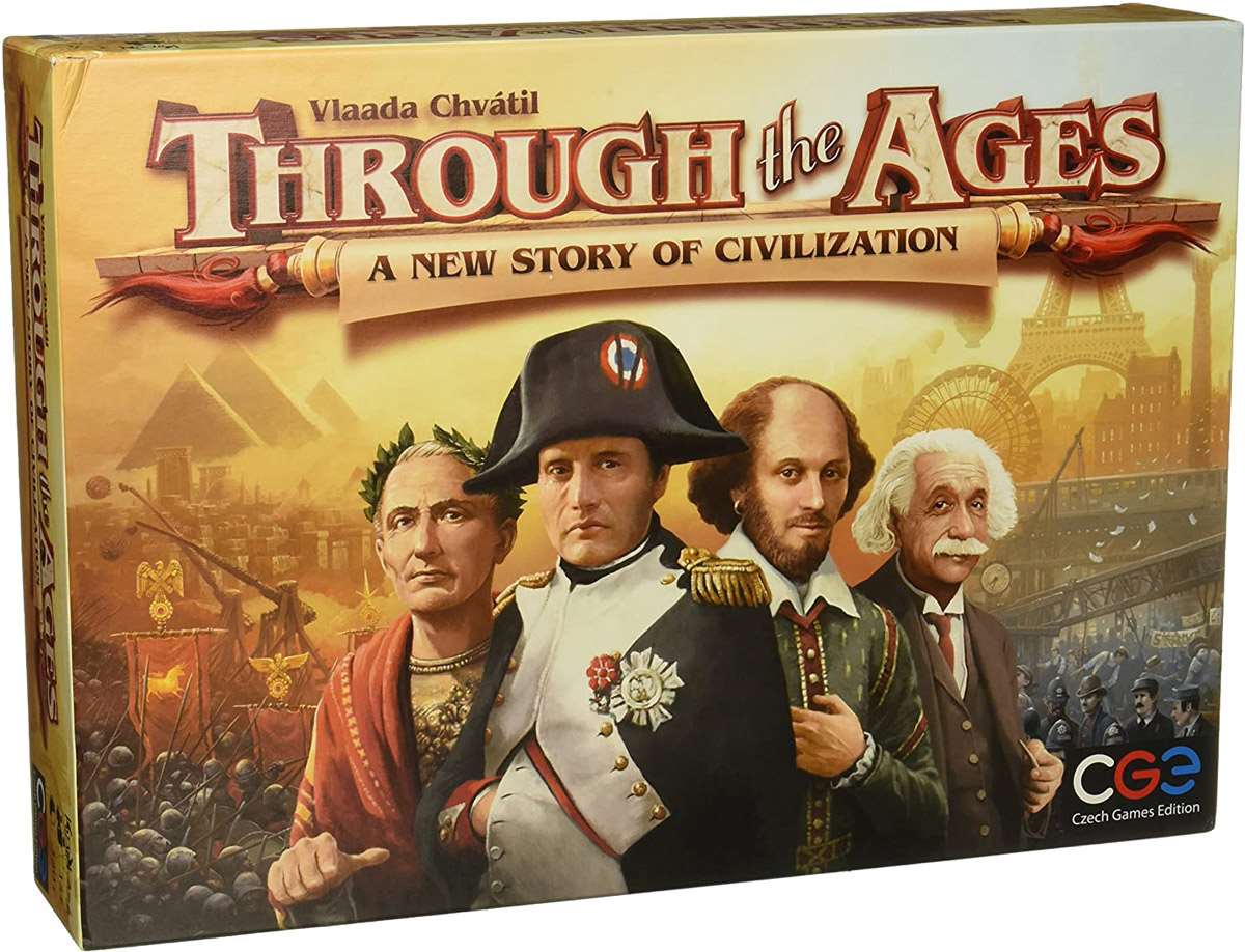 Настольная игра Through the Ages: A New Story of Civilization (Сквозь эпохи: Новая история цивилизации) (EN), бренду Czech Games Edition, для 2-4 гравців, час гри > 60мин. - KUBIX