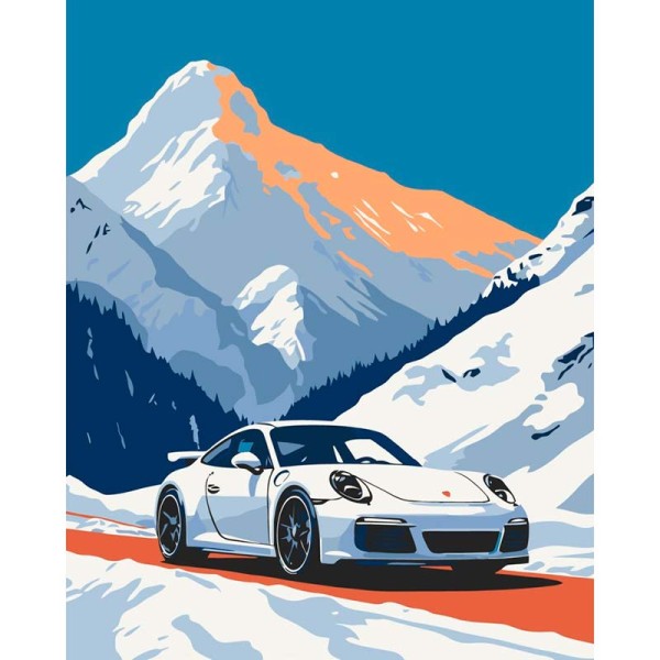 Картина за номерами Porsche 911 (40х50 см), бренду Art Craft - KUBIX