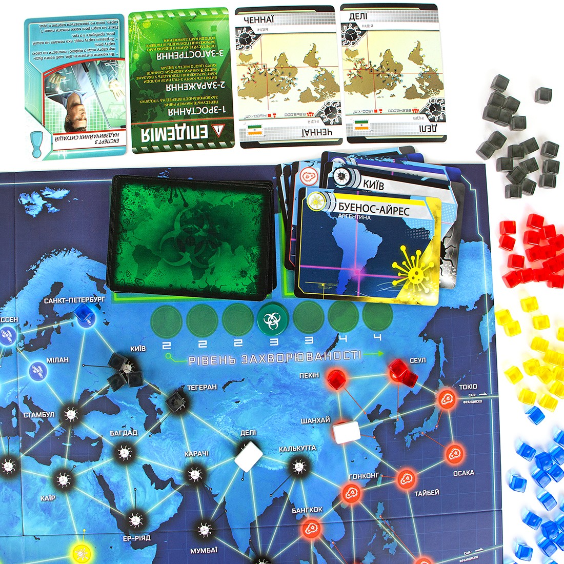 Настільна гра Пандемія (Pandemic), бренду Ігромаг, для 2-4 гравців, час гри < 60хв. - 8 - KUBIX 