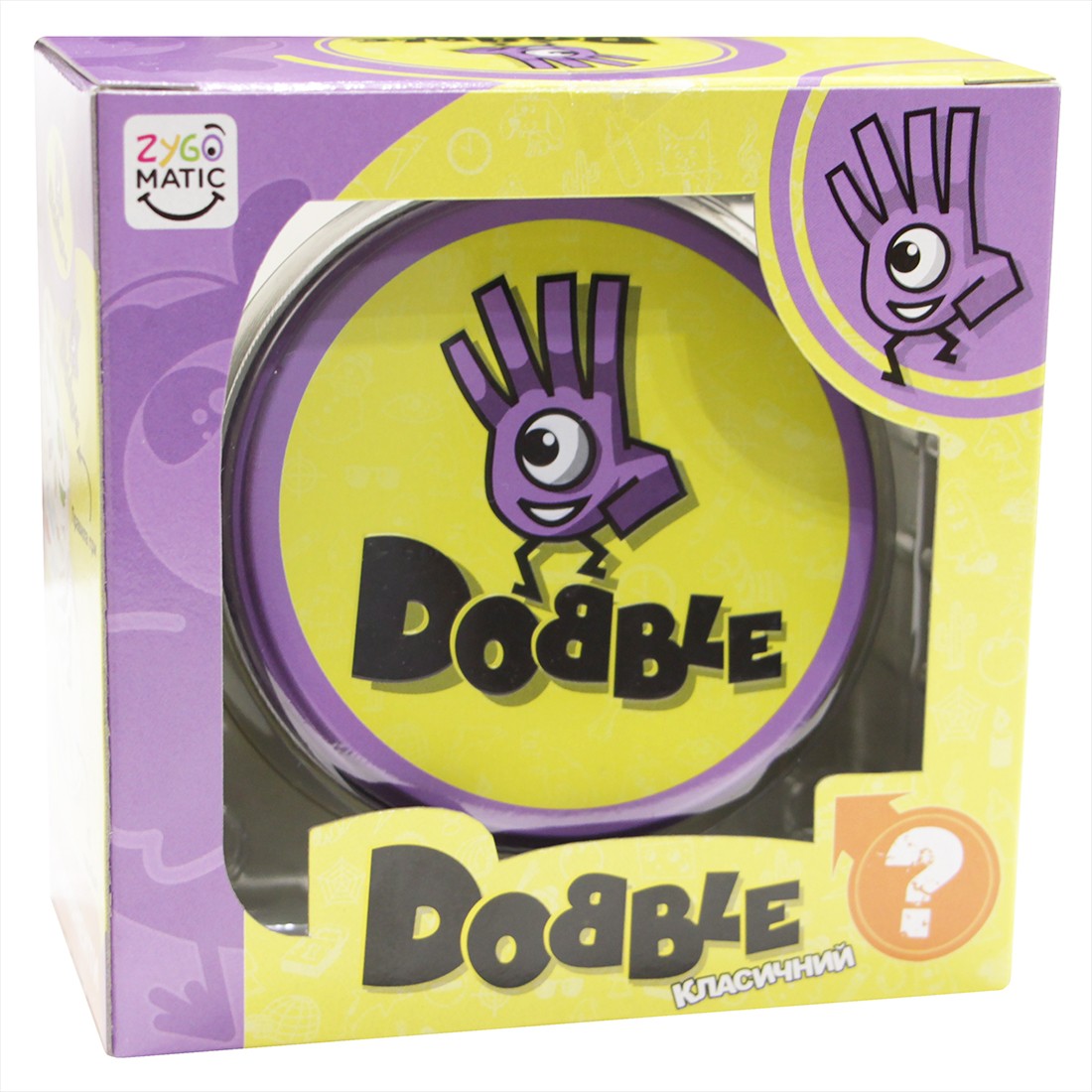 Настольная игра Доббл (Dobble или Spot It!), бренду Asmodee, для 2-8 гравців, час гри < 30мин. - KUBIX