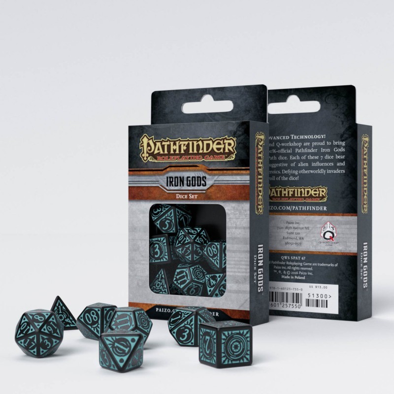 Набор кубиков Pathfinder Iron Gods Dice Set, бренду Q-Workshop - KUBIX