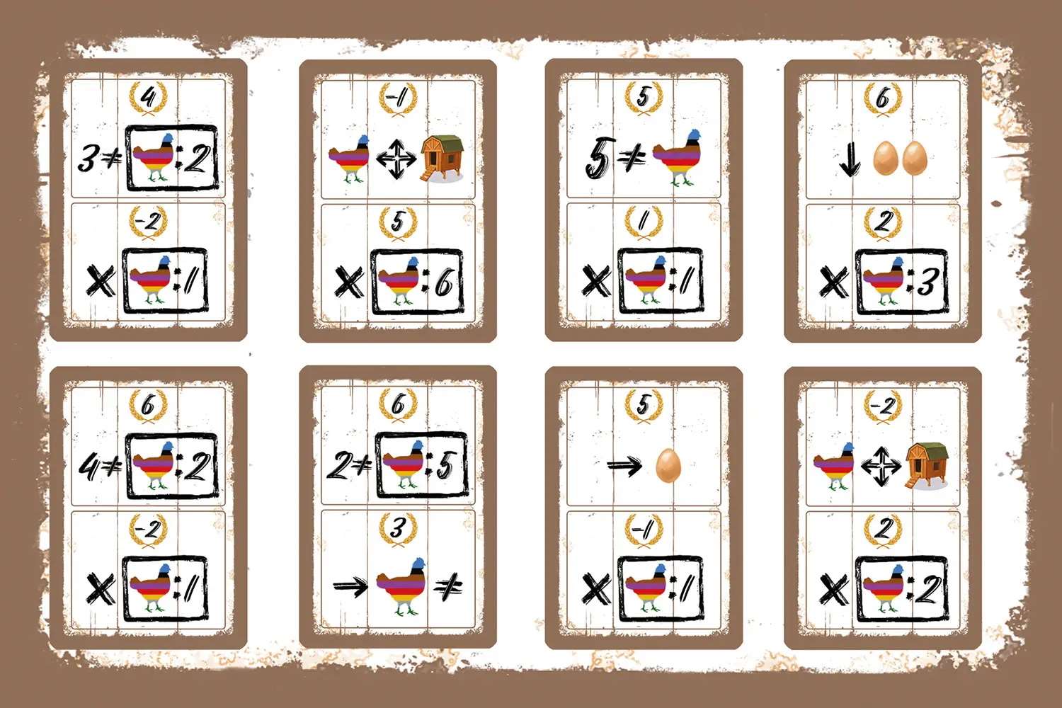 Настольная игра Курочки (Hens), бренду Lord of Boards, для 1-4 гравців, час гри < 30мин. - 4 - KUBIX 