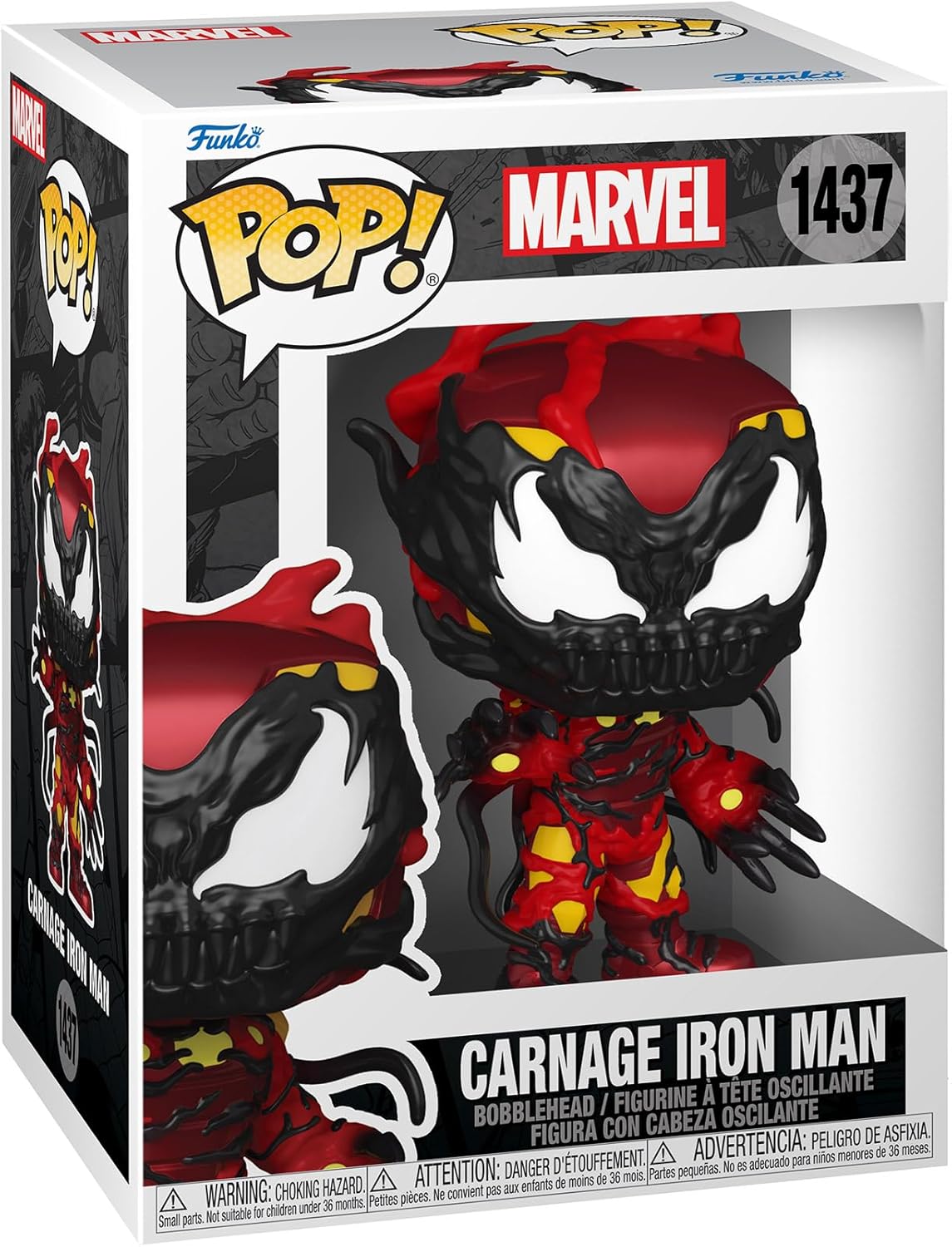 Игровая фигурка FUNKO POP! Карнаж: Железный Человек (Carnageized. Iron Man) Marvel #1437, бренду Funko - KUBIX