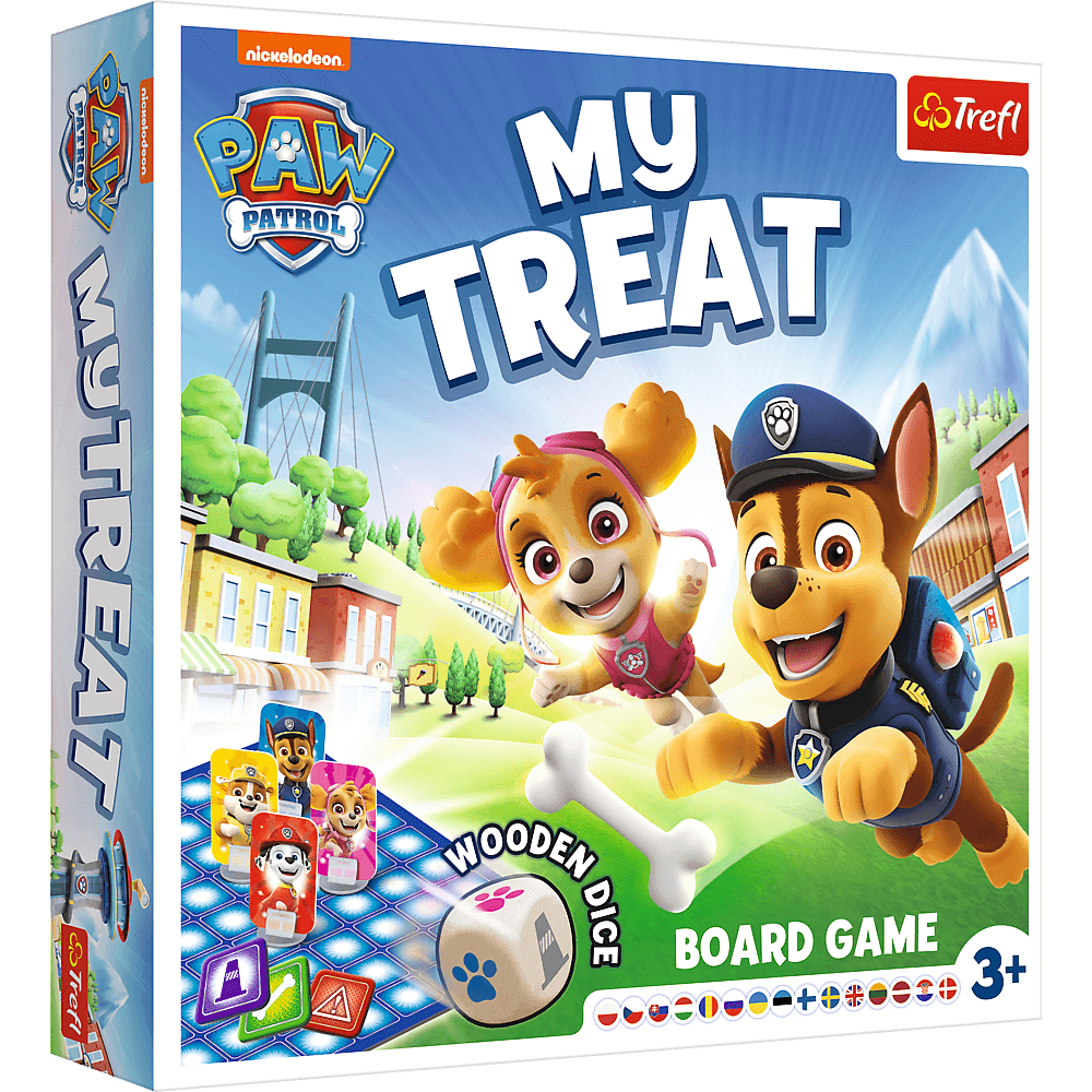 Настільна гра Щенячий Патруль: Моя кісточка (Paw Patrol: My Treat), бренду Trefl, для 1-3 гравців - KUBIX