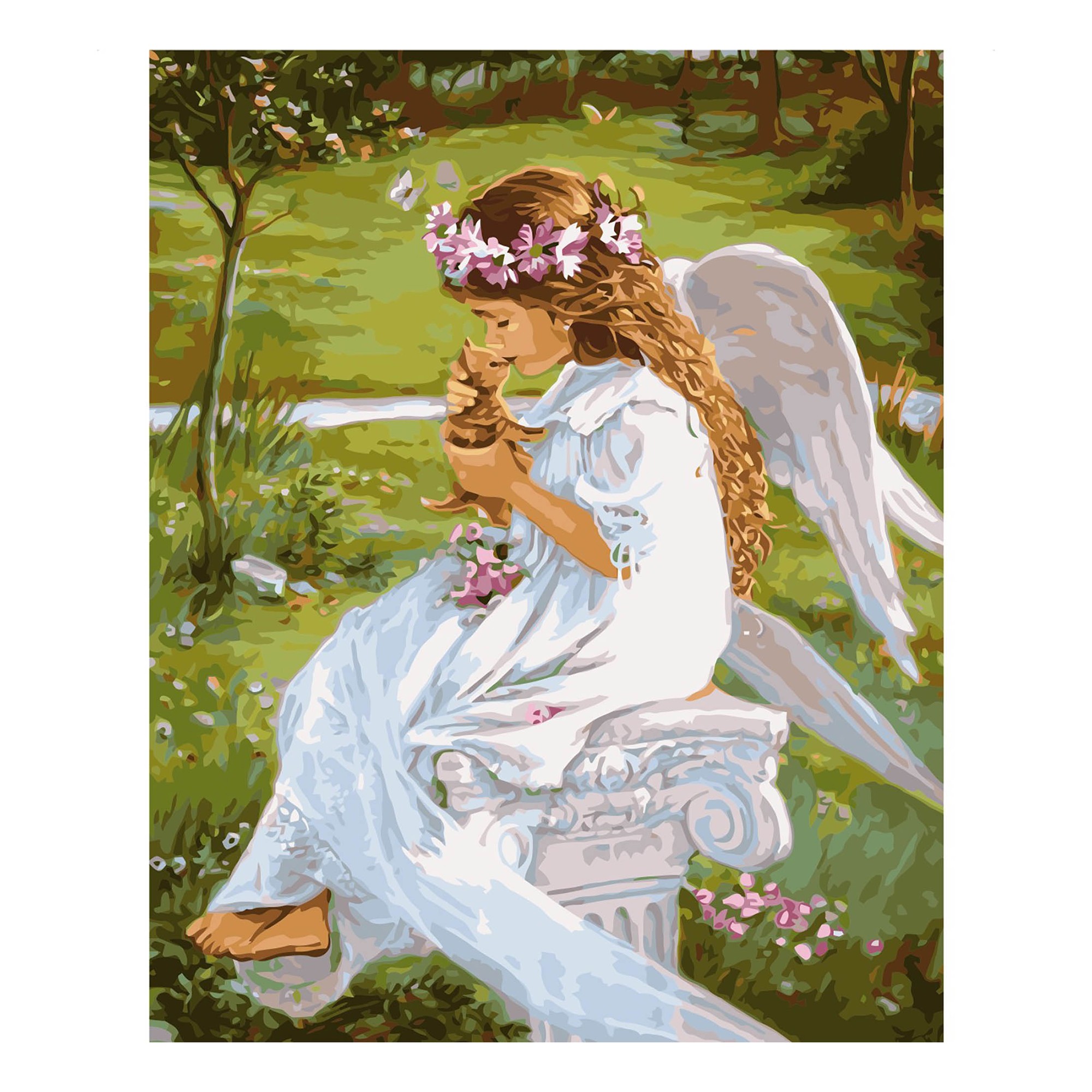 Картина за номерами Гармонія янгола з природою (40х50 см), бренду Strateg - KUBIX