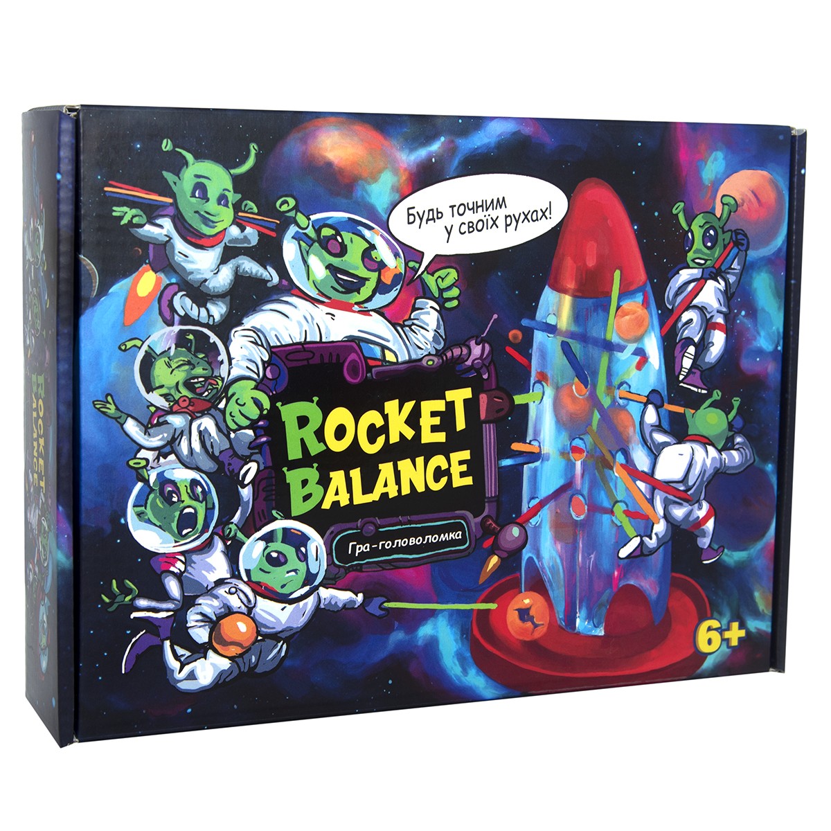 Настольная игра Ракетный баланс (Rocket Balance), бренду Strateg, для 2-4 гравців, час гри < 30мин. - KUBIX