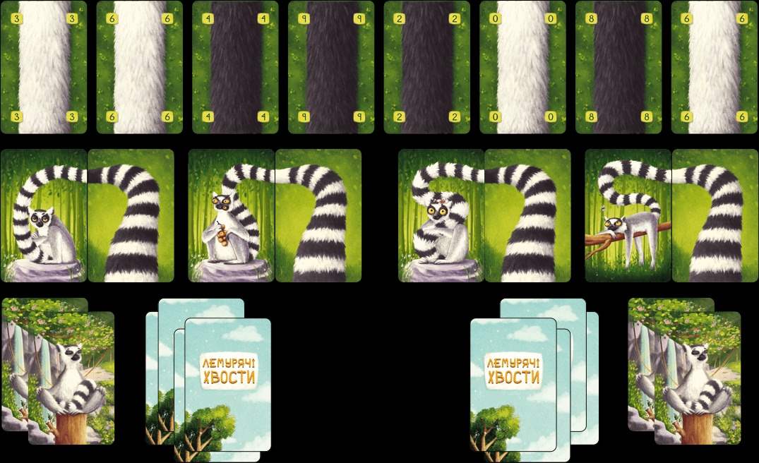 Настільна гра Лемурячі хвости (Lemur Tails), бренду Games 7Days, для 2-2 гравців, час гри < 30хв. - 6 - KUBIX 