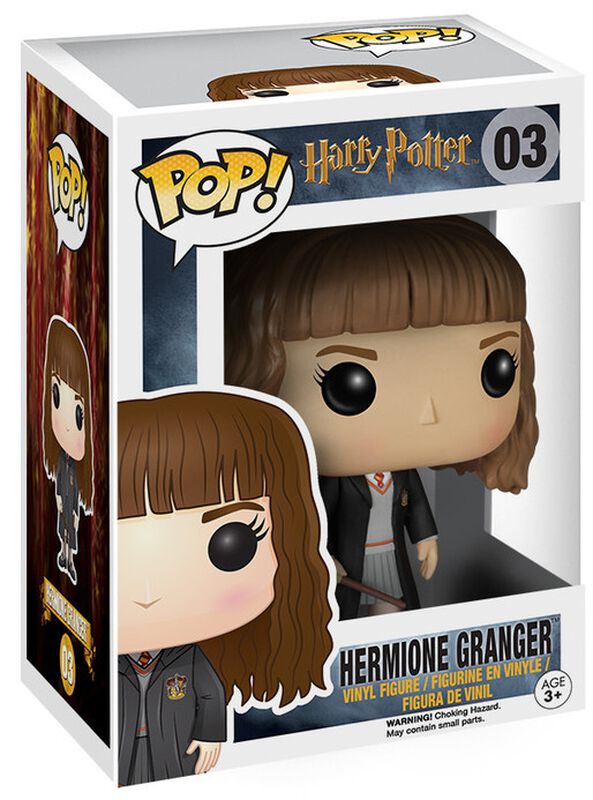 Ігрова фігурка FUNKO POP! Герміона Грейнджер з паличкою (Hermione Granger) Harry Potter #03, бренду Funko - 3 - KUBIX 