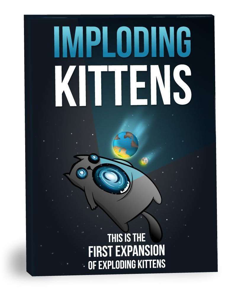 Настільна гра Вибухові кошенята. Сингулярні кошенята (Exploding Kittens. Imploding Kittens) (EN), бренду Exploding Kittens, для 2-6 гравців, час гри < 30хв. - KUBIX