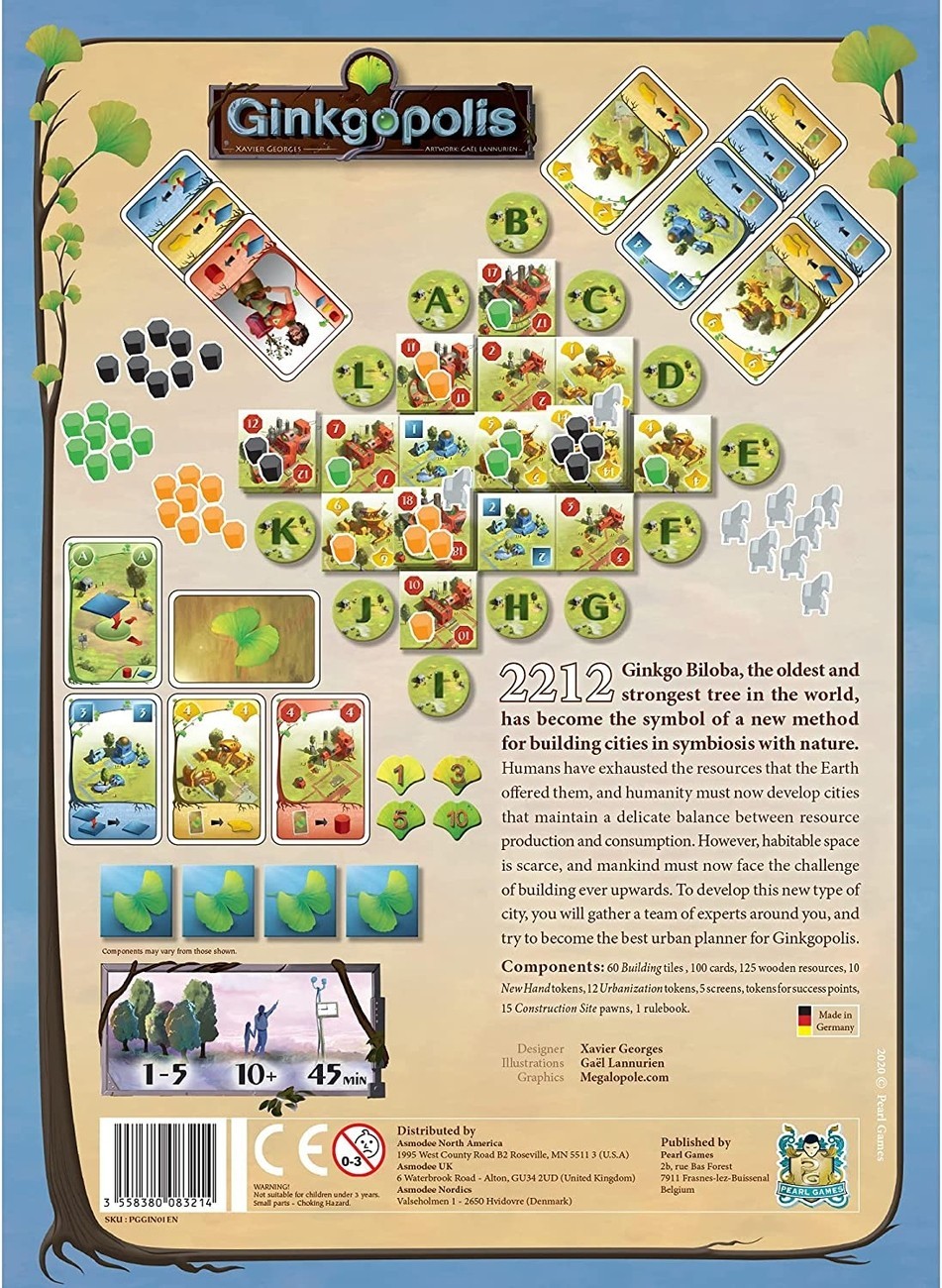 Настольная игра Ginkgopolis (Гинкгополис) (EN), для 1-5 гравців, час гри < 60мин. - 2 - KUBIX 