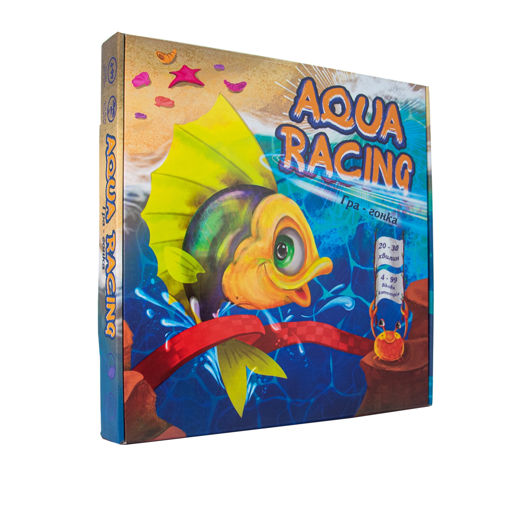 Настольная игра Водные гонки (Aqua racing), бренду Strateg, для 2-4 гравців, час гри < 30мин. - KUBIX