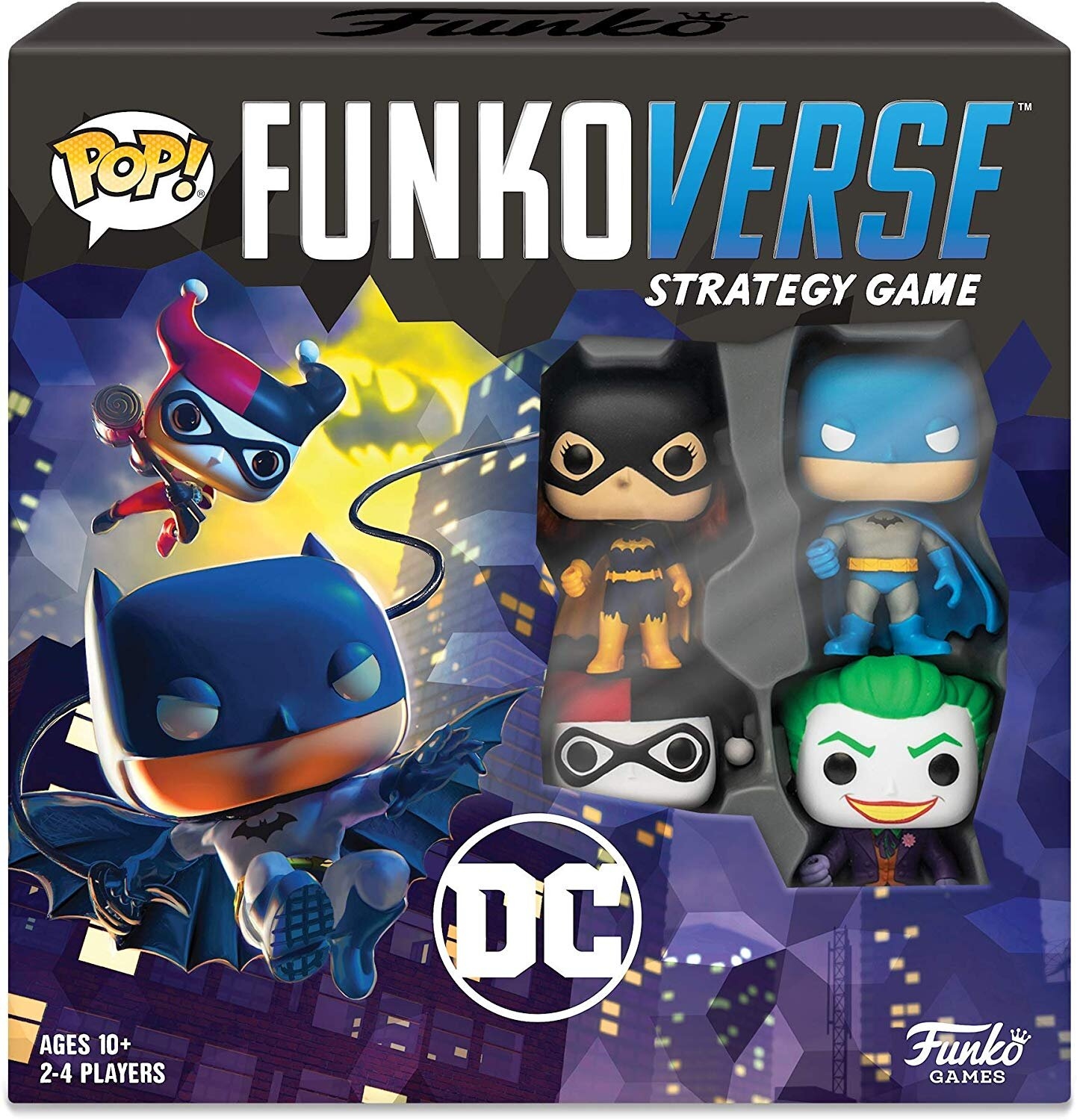 Настільна гра Funkoverse Strategy Game: DC 100 4 Pack (EN), бренду Funko, для 2-4 гравців, час гри < 30хв. - KUBIX