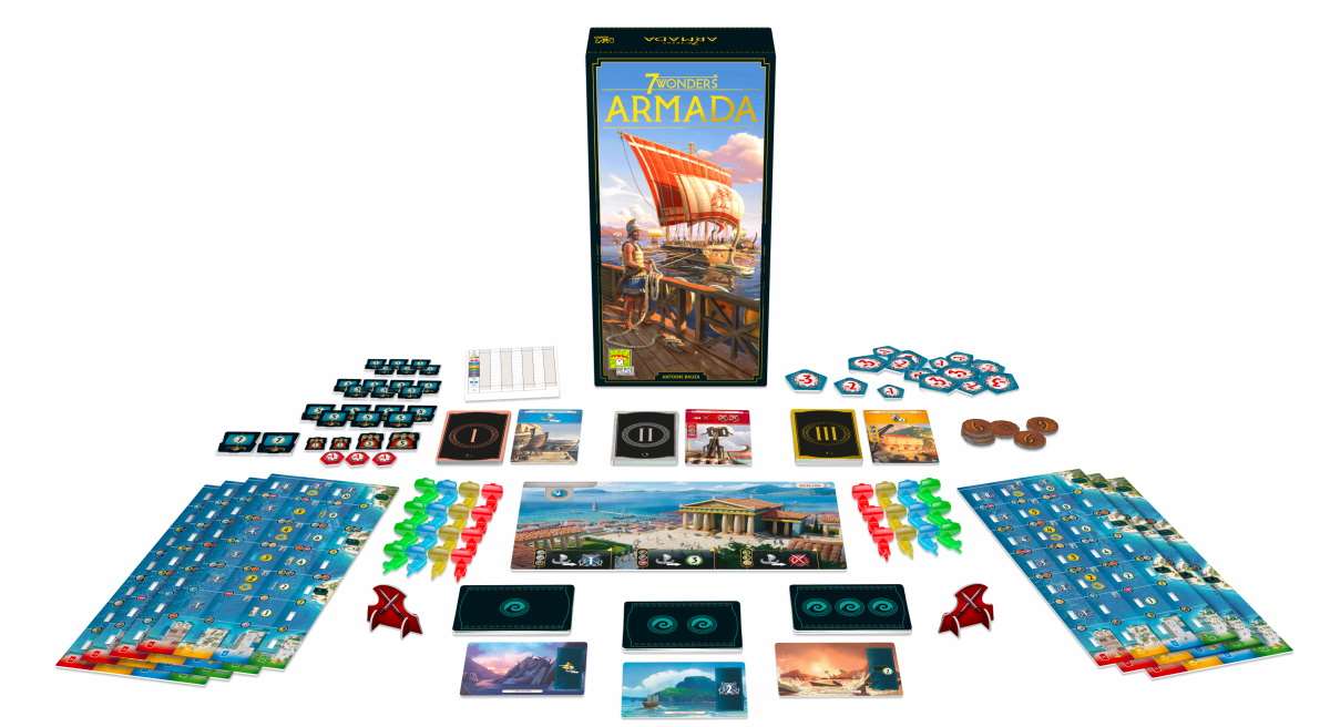 Настольная игра 7 Wonders 2nd edition: Armada (EN), бренду Asmodee, для 3-7 гравців, час гри < 60мин. - 2 - KUBIX 