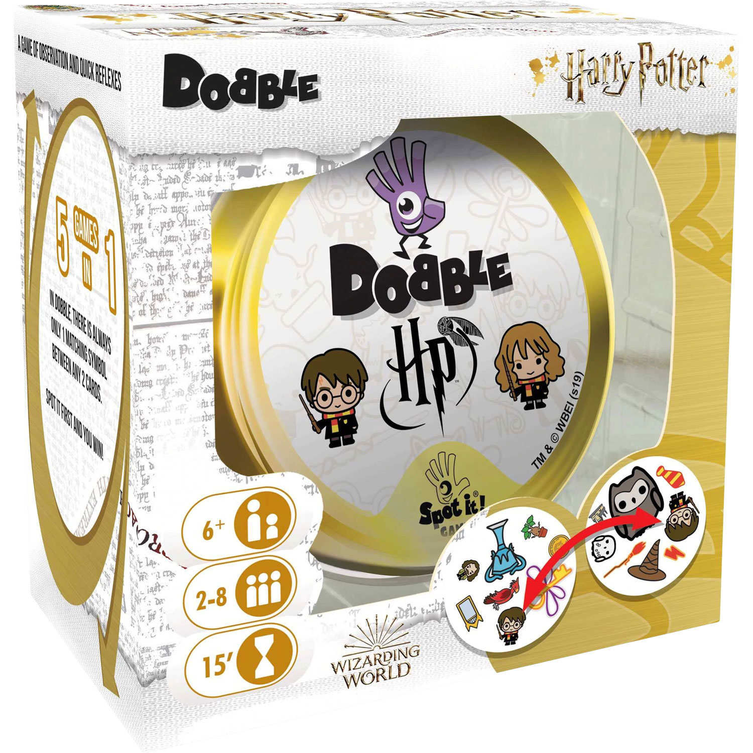 Настільна гра Dobble Harry Potter, бренду Ігромаг, для 2-8 гравців, час гри < 30хв. - KUBIX