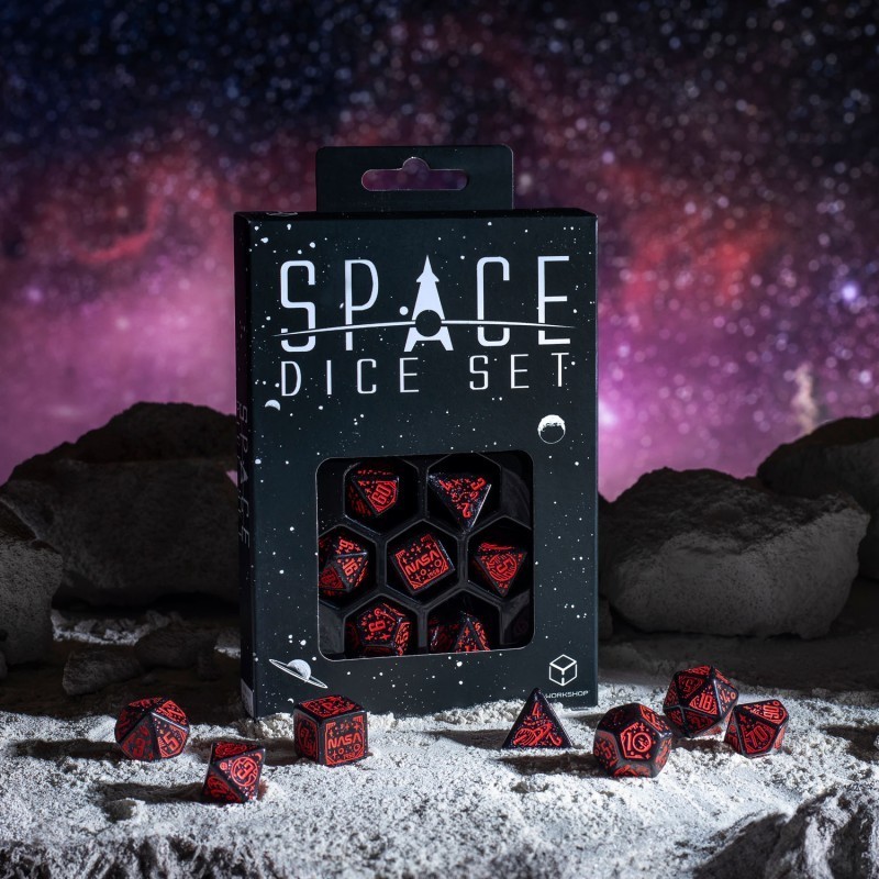 Набор кубиков Space Dice Set: Voyager (7), бренду Q-Workshop - 3 - KUBIX 