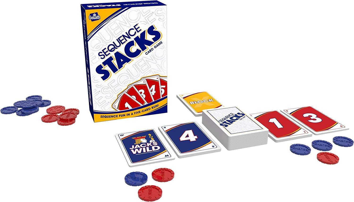 Настільна гра Сіквенс. Карткова (Sequence Stacks Card Game), бренду Goliath Games, для 2-6 гравців, час гри < 30хв. - 2 - KUBIX 