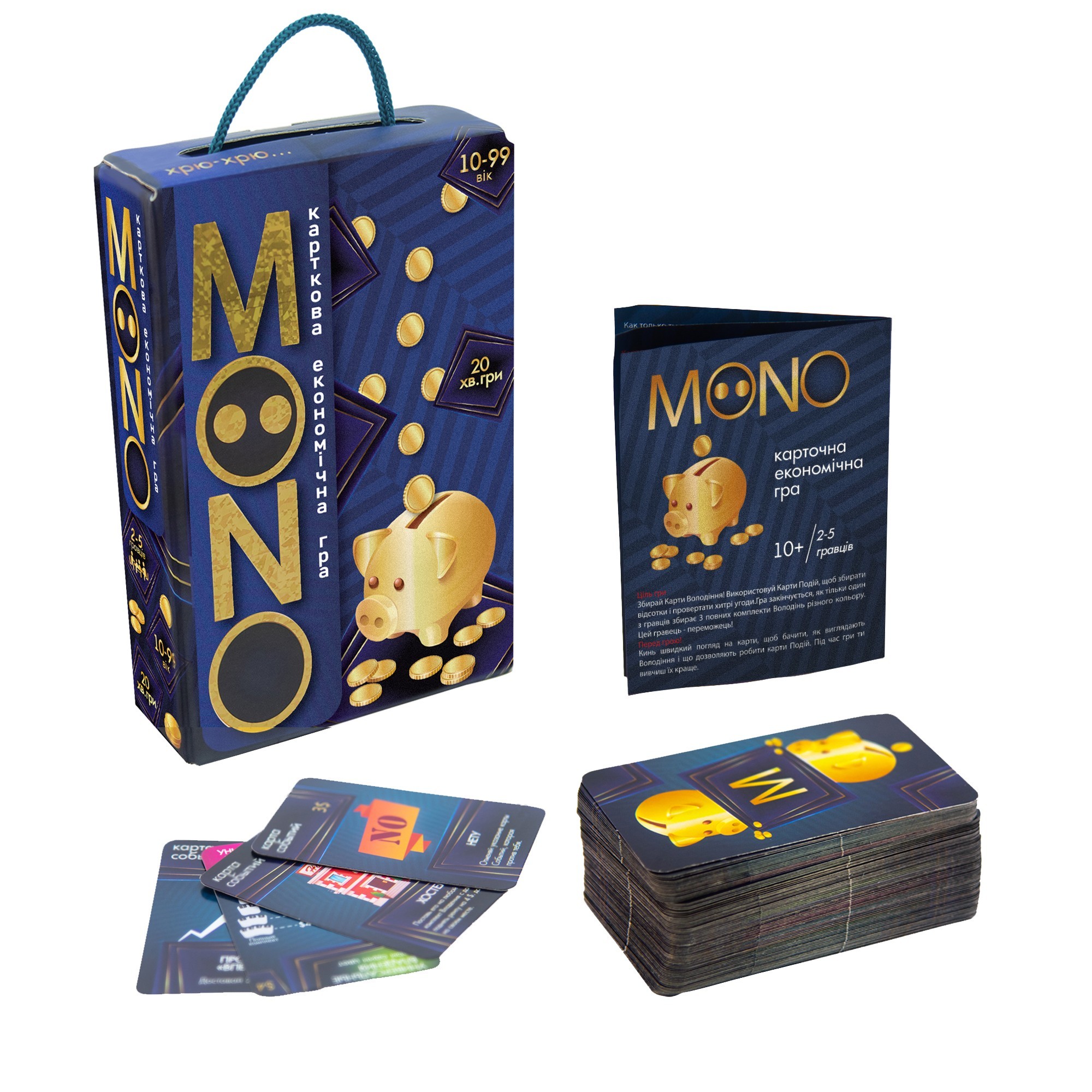 Настольная игра Mono (Моно) (Большая), бренду Strateg, для 2-5 гравців, час гри < 30мин. - 2 - KUBIX 