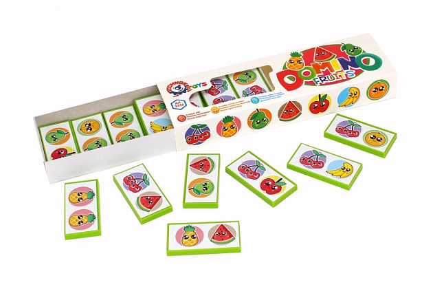 Настольная игра Домино "Фрукты", бренду TechnoK, для 2-4 гравців - 2 - KUBIX