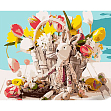 Мініатюра товару Картина за номерами Зайченя на Великдень (30х40 см) - 1