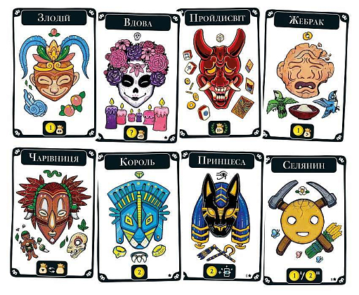 Настольная игра Маскарад (Mascarade 2d edition), бренду Lord of Boards, для 4-12 гравців, час гри < 30мин. - 3 - KUBIX