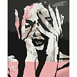 Мініатюра товару Картина за номерами Дівчина в рожевому світлі (40х50 см) - 1