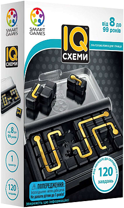 Настільна гра IQ Схеми (IQ Circuit), бренду Smart Games, для 1-1 гравців, час гри < 30хв. - KUBIX