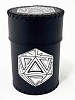 Стакан для кубиків D20 чорний Dice Cup