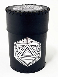 Стакан для кубиків D20 чорний Dice Cup