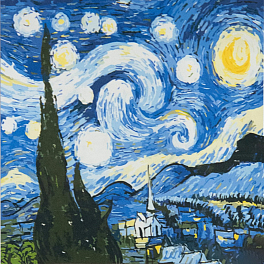 Картина по номерам Звездная ночь (50х50 см)