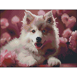 Алмазная мозаика Щенок (30х40 см)